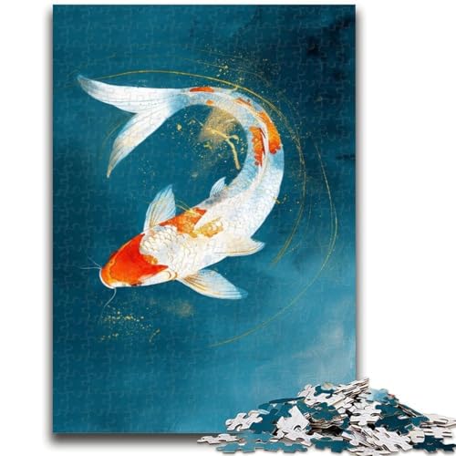 Puzzle 1000 Teile für Erwachsene und Jugendliche, Koi-Puzzles, Geburtstagsgeschenk, Geschenke, Wandkunst für Kinder ab 14 Jahren, (38x26cm) von GKJPOXZJ
