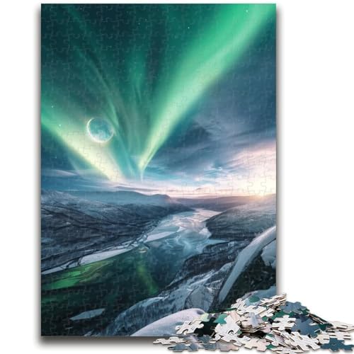 Puzzle 1000 Teile für Erwachsene und Jugendliche, Nordlichter, 1000-teiliges Puzzle, Lernspiel für Geburtstag, Weihnachten, ab 14 Jahren (26x38cm) von GKJPOXZJ