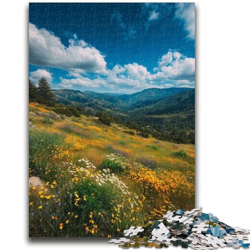 Puzzle 1000 Teile für Erwachsene und Jugendliche, Ölgemälde mit Berglandschaft, 1000-teiliges Puzzle, Lernspiel für Geburtstag, Weihnachten, ab 14 Jahren (50x75cm) von GKJPOXZJ