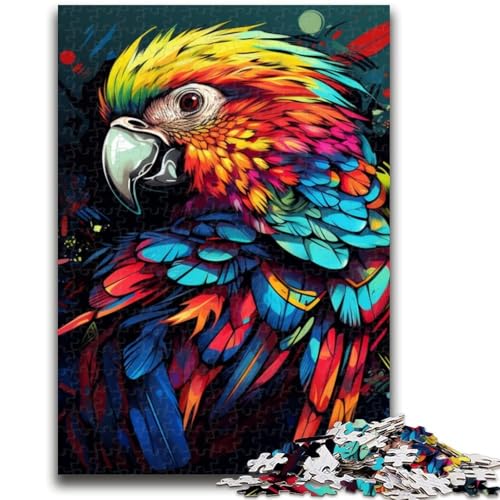 Puzzle 1000 Teile für Erwachsene und Jugendliche, Papagei, Puzzle für Erwachsene, Lernspiele, Heimdekoration, geeignet für die Schreibtischdekoration (50x75cm) von GKJPOXZJ