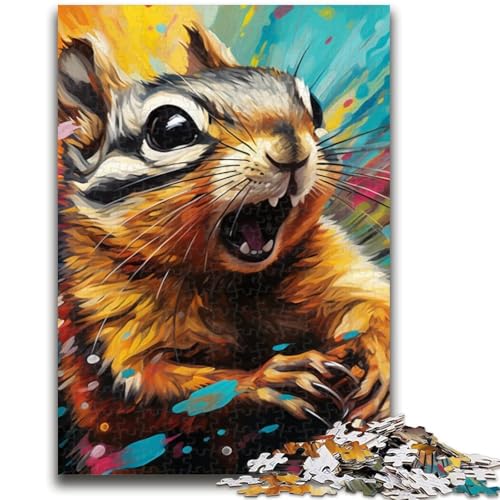 Puzzle 1000 Teile für Erwachsene und Jugendliche, Streifenhörnchen-Puzzle, 1000-teiliges Lernspiel für Geburtstage und Weihnachten, für Kinder ab 14 Jahren (50x75cm) von GKJPOXZJ