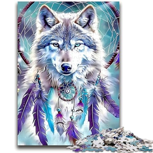 Puzzle 1000 Teile für Erwachsene und Jugendliche, Wolfspuzzles, Geburtstagsgeschenk, Geschenke, Wandkunst für Kinder ab 14 Jahren, (50x75cm) von GKJPOXZJ