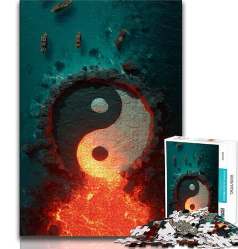 Puzzle 1000 Teile für Erwachsene und Jugendliche, Yin und Yang, Lernspielzeug, Familienspiele, Lernspiel zum Geburtstag, Weihnachten, 75x50cm Puzzle 1000 Teile für Erwachsene und Jugendliche, Yin und Yang, Lernspielzeug, Familienspiele, Lernspiel zum Geburtstag, Weihnachten, 75x50cm von GKJPOXZJ