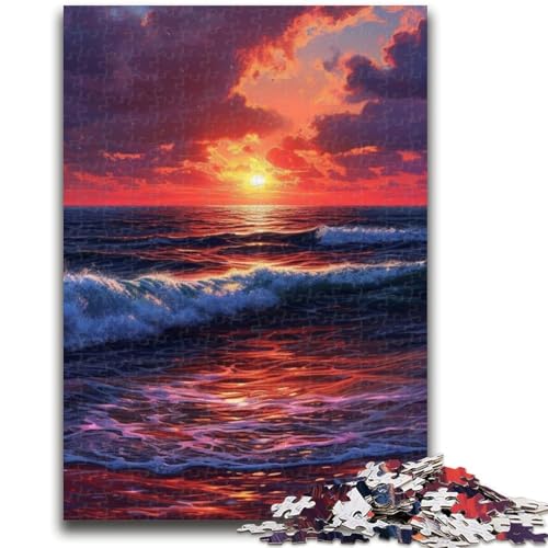 Puzzle 1000 Teile für Erwachsene und Jugendliche,Strand unter dem Nachthimmel,Puzzles für Erwachsene,lebendiges und einzigartiges Design,entspannendes und herausforderndes Puzzle-Erlebnis,(50x75cm) von GKJPOXZJ