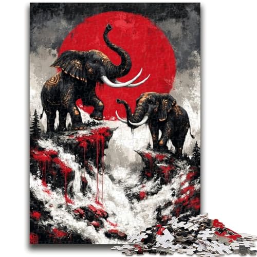 Puzzle 1000 Teile für Erwachsene und Jugendliche Magischer Elefant, 1000-teiliges Puzzle, ganze Familie Geeignet für Kinder ab 14 Jahren (75x50cm) von GKJPOXZJ