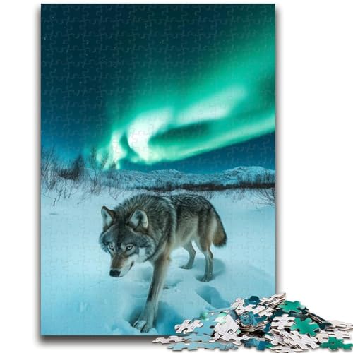 Puzzle 1000 Teile für Erwachsene und Teenager, Heulender Wolf, Teenager-Puzzles, Lernspielzeug, Familienspiele, einzigartige Geburtstags- und Geschenkideen (26x38cm) von GKJPOXZJ