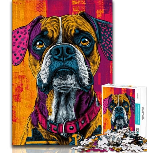 Puzzle 1000 Teile für Erwachsene und Teenager, Pop Dog, Familienunterhaltungsspielzeug mit passendem Poster und Quizblatt, 38x26cm Puzzle 1000 Teile für Erwachsene und Teenager, Pop Dog, Familienunterhaltungsspielzeug mit passendem Poster und Quizblatt, 38x26cm von GKJPOXZJ