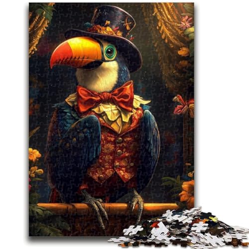 Puzzle 1000 Teile für Erwachsene und Teenager, Tukan-Puzzles für Teenager, Lernspielzeug, Familienspiele, einzigartige Geburtstags- und Geschenkideen (26x38cm) von GKJPOXZJ
