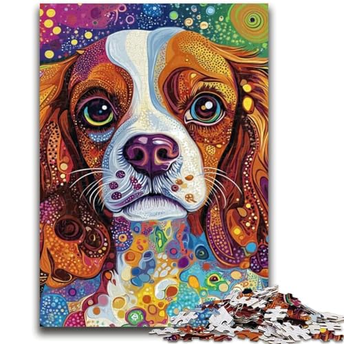 Puzzle 1000 Teile für Teenager, Art Dog, 1000 Teile für Teenager, pädagogisches Spielzeug zum Stressabbau, tolle Geschenke und Spielzeuge (38x26cm) von GKJPOXZJ