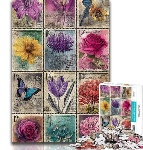 Puzzle 1000 Teile für Teenager, Blumencollage, anspruchsvolles Spiel und Lernspiel für die ganze Familie zum Geburtstag, Weihnachten, 75x50cm Puzzle 1000 Teile für Teenager, Blumencollage, anspruchsvolles Spiel und Lernspiel für die ganze Familie zum Geburtstag, Weihnachten, 75x50cm von GKJPOXZJ