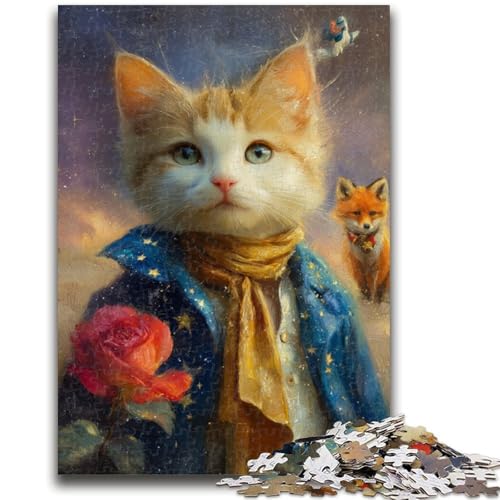 Puzzle 1000 Teile für Teenager, Der Kleine Prinz, Hund, Teenager-Puzzle, Lernspielzeug, Ganze Familie, (38x26cm) von GKJPOXZJ