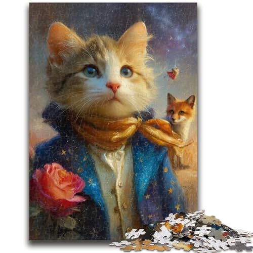 Puzzle 1000 Teile für Teenager, Der kleine Prinz, Hund, 1000 Teile für Erwachsene, Lernspielzeug, Familienspiele, einzigartige Geburtstags- und Geschenkideen, (38x26cm) von GKJPOXZJ