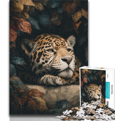 Puzzle 1000 Teile für Teenager, Dschungel-Gepard, Lernspiele, Heimdekoration, Lernspiel für Geburtstag, Weihnachten, 75x50cm von GKJPOXZJ