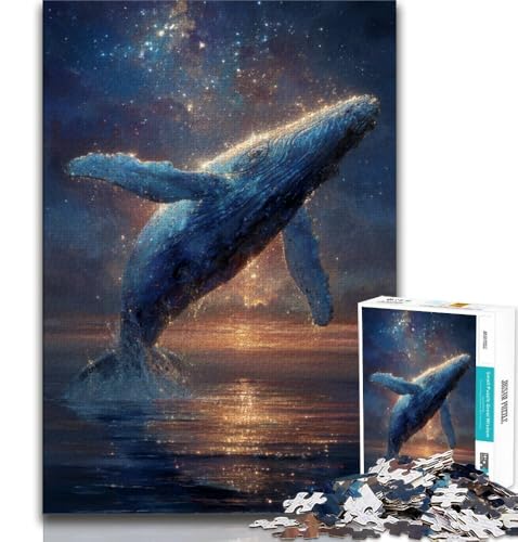 Puzzle 1000 Teile für Teenager, Galaxie-Wal, Lernspiele, Heimdekoration, Lernspiel für Geburtstag, Weihnachten, 75x50cm von GKJPOXZJ