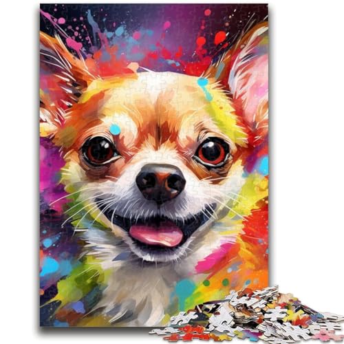 Puzzle 1000 Teile für Teenager, Geschenke, Chihuahua-Puzzles, Quizspiel ganze Familie (50x75cm) von GKJPOXZJ