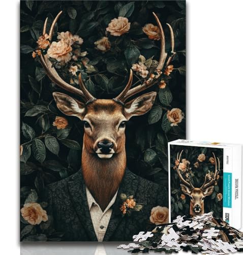 Puzzle 1000 Teile für Teenager, Geschenke, Hirsch, Spielzeug, Lernspiele, Stressabbau, tolle Geschenke und Spielzeuge, 38x26cm Puzzle 1000 Teile für Teenager, Geschenke, Hirsch, Spielzeug, Lernspiele, Stressabbau, tolle Geschenke und Spielzeuge, 38x26cm von GKJPOXZJ