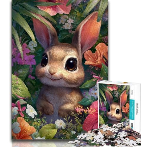 Puzzle 1000 Teile für Teenager, Geschenke, Kaninchen, Spielzeug, Lernspiele, Stressabbau, tolle Geschenke und Spielzeuge, 75x50cm von GKJPOXZJ