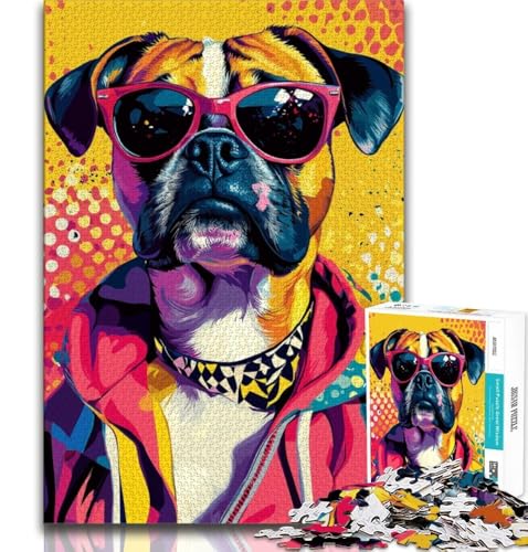 Puzzle 1000 Teile für Teenager, Geschenke für Boxerhunde, Spielzeug, Lernspiele, Stressabbau, tolle Geschenke und Spielzeuge, 75x50cm Puzzle 1000 Teile für Teenager, Geschenke für Boxerhunde, Spielzeug, Lernspiele, Stressabbau, tolle Geschenke und Spielzeuge, 75x50cm von GKJPOXZJ