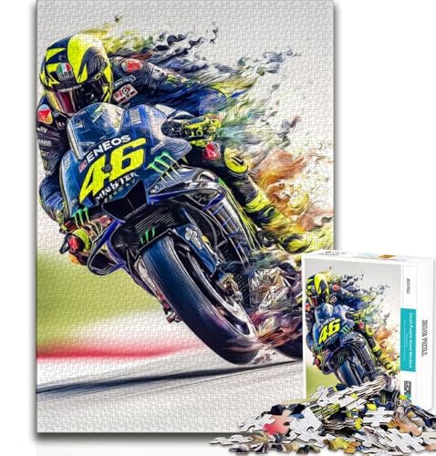 Puzzle 1000 Teile für Teenager, Geschenke für Motorradrennfahrer, Spielzeug, Lernspiele, Stressabbau, tolle Geschenke und Spielzeuge, 38x26cm von GKJPOXZJ
