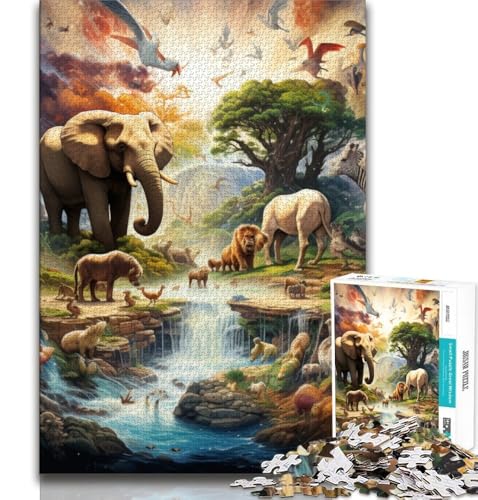 Puzzle 1000 Teile für Teenager, Geschenke für afrikanische Tiere, Lernspiele, Heimdekoration, Geburtstagsgeschenk, Geschenke, Wandkunst, 75x50cm Puzzle 1000 Teile für Teenager, Geschenke für afrikanische Tiere, Lernspiele, Heimdekoration, Geburtstagsgeschenk, Geschenke, Wandkunst, 75x50cm von GKJPOXZJ
