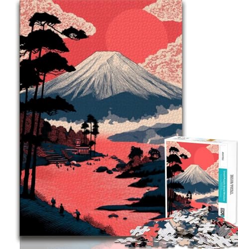 Puzzle 1000 Teile für Teenager, Geschenke zum Thema Berg Fuji, Lernspiele, Heimdekoration, Geburtstagsgeschenk, Geschenke, Wandkunst, 75x50cm Puzzle 1000 Teile für Teenager, Geschenke zum Thema Berg Fuji, Lernspiele, Heimdekoration, Geburtstagsgeschenk, Geschenke, Wandkunst, 75x50cm von GKJPOXZJ