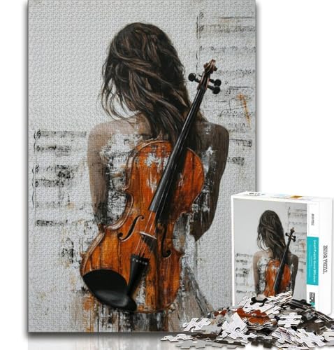 Puzzle 1000 Teile für Teenager, Gitarre Spielen, Spielzeug, Lernspiele, Stressabbau, einzigartige Heimdekoration und Geschenke, 75x50cm von GKJPOXZJ