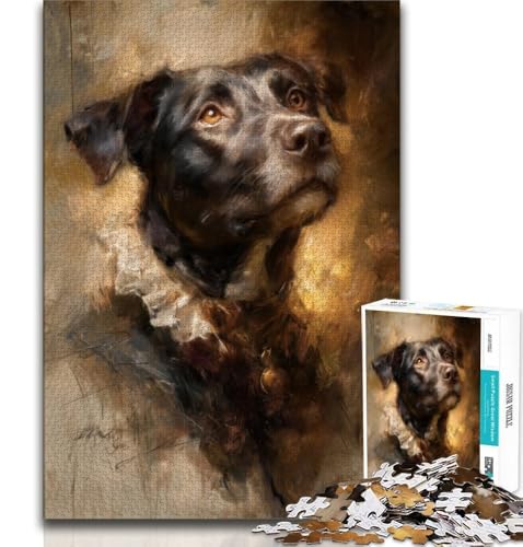 Puzzle 1000 Teile für Teenager, Happy Dog, anspruchsvolles Spiel und Familienspiel, Lernspiel für Geburtstag, Weihnachten, 38x26cm Puzzle 1000 Teile für Teenager, Happy Dog, anspruchsvolles Spiel und Familienspiel, Lernspiel für Geburtstag, Weihnachten, 38x26cm von GKJPOXZJ
