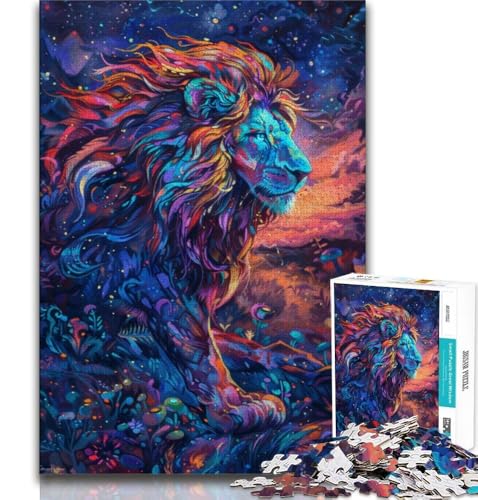 Puzzle 1000 Teile für Teenager, Löwe, anspruchsvolles Spiel und Lernspiel für die ganze Familie zum Geburtstag, Weihnachten, 75x50cm Puzzle 1000 Teile für Teenager, Löwe, anspruchsvolles Spiel und Lernspiel für die ganze Familie zum Geburtstag, Weihnachten, 75x50cm von GKJPOXZJ