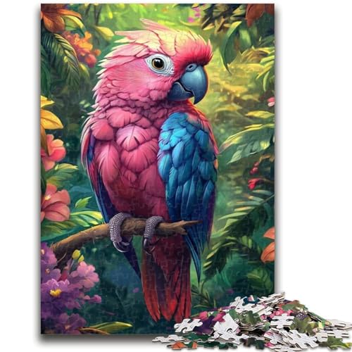 Puzzle 1000 Teile für Teenager, Papagei, 1000 Teile für Erwachsene, Lernspielzeug, Familienspiele, einzigartige Geburtstags- und Geschenkideen, (50x75cm) von GKJPOXZJ