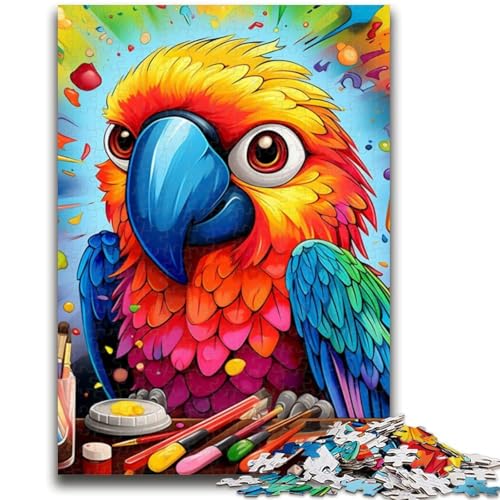 Puzzle 1000 Teile für Teenager, Papagei, 1000-teiliges Puzzle, interessante Stressreduzierung, Eltern-Kind-Interaktion (50x75cm) von GKJPOXZJ