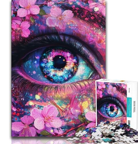 Puzzle 1000 Teile für Teenager, Psychedelisches Auge, Lernspiele, Heimdekoration, Lernspiel für Geburtstag, Weihnachten, 75x50cm von GKJPOXZJ