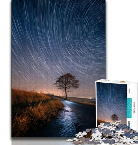 Puzzle 1000 Teile für Teenager, Sonnenuntergangslandschaft, anspruchsvolles Spiel und Familienspiel, Lernspiel für Geburtstag, Weihnachten, 75x50cm von GKJPOXZJ