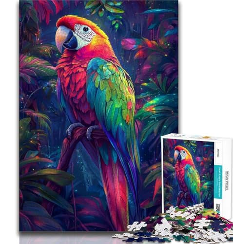 Puzzle 1000 Teile für Teenager, Tierpapagei, Spielzeug, Lernspiele, Stressabbau, tolle Geschenke und Spielzeuge, 75x50cm von GKJPOXZJ