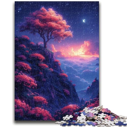Puzzle 1000 Teile für Teenager, Wolken und Blumen in den Bergen, Teenager-Puzzle, Lernspielzeug, ganze Familie, (50x75cm) von GKJPOXZJ