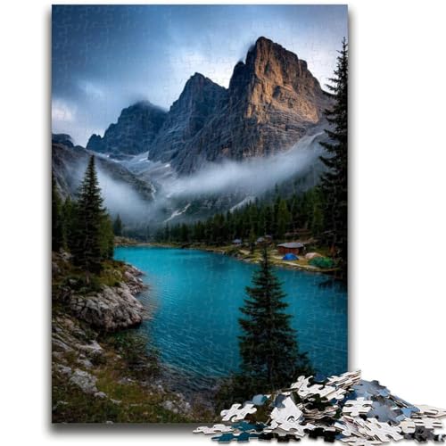 Puzzle 1000 Teile für Teenager, Wunderschöne Berge und Seen, Puzzles, Lernspiele, Heimdekoration, einzigartige Heimdekoration und Geschenke (26x38cm) von GKJPOXZJ