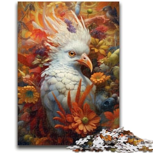 Puzzle 1000 Teile für Teenager, weißer Papagei, 1000 Teile für Teenager, Lernspielzeug, Familienspiele, einzigartige Geburtstags- und Geschenkideen (50x75cm) von GKJPOXZJ