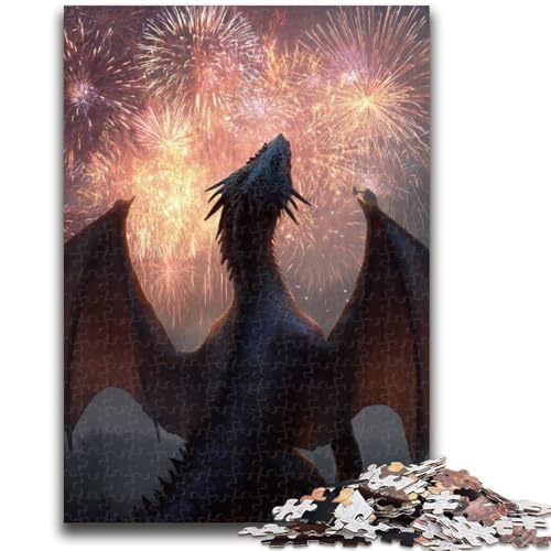 Puzzle 1000 Teile für Teenager Fantasy Dragon Teenager Jigsaw, Lernen Pädagogisch Ganze Familie (50x75cm) von GKJPOXZJ