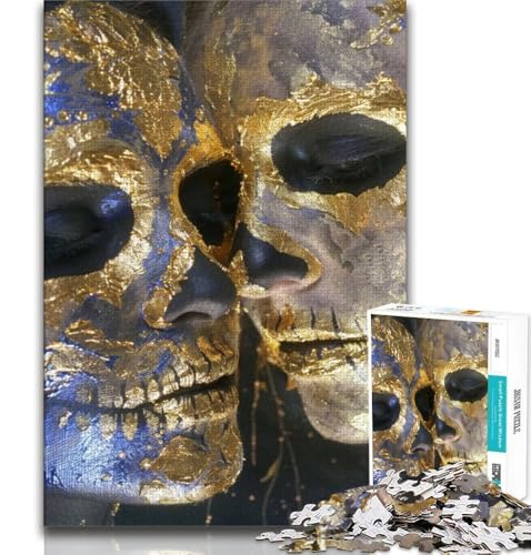 Puzzle 1000 Teile für Teenager-Geschenke, Totenkopf im mexikanischen Stil, hilft dem Gehirn, süchtig machendes Spielzeug zu trainieren, um Geduld zu fördern, Künstlersammlung, bildende Kunst, 75x50cm Puzzle 1000 Teile für Teenager-Geschenke, Totenkopf im mexikanischen Stil, hilft dem Gehirn, süchtig machendes Spielzeug zu trainieren, um Geduld zu fördern, Künstlersammlung, bildende Kunst, 75x50cm von GKJPOXZJ