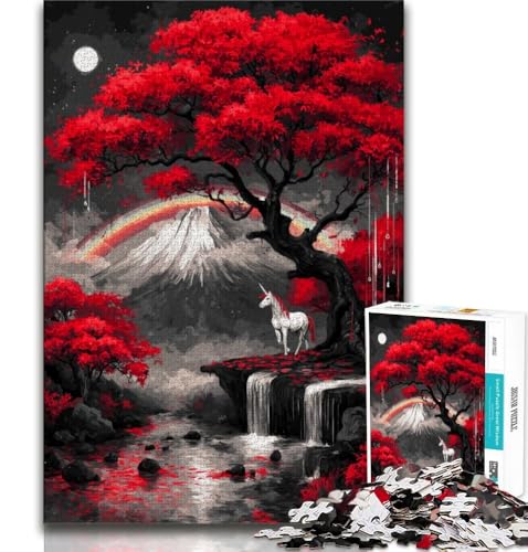 Puzzle 1000 Teile für Teenager-Geschenke, geheimnisvoller Berg Fuji, anspruchsvolles Spielspielzeug, Wanddekoration, einzigartige Geburtstags, 75x50cm Puzzle 1000 Teile für Teenager-Geschenke, geheimnisvoller Berg Fuji, anspruchsvolles Spielspielzeug, Wanddekoration, einzigartige Geburtstags, 75x50cm von GKJPOXZJ