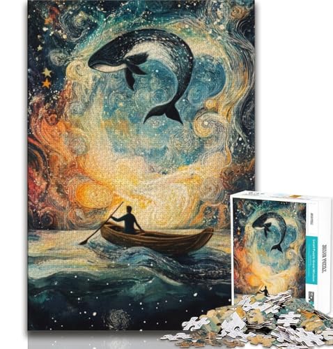 Puzzle 1000 Teile für Teenager-Geschenke Wale im Weltraum, anspruchsvolles Spielspielzeug, Wanddekoration, einzigartige Geburtstags, 75x50cm Puzzle 1000 Teile für Teenager-Geschenke Wale im Weltraum, anspruchsvolles Spielspielzeug, Wanddekoration, einzigartige Geburtstags, 75x50cm von GKJPOXZJ