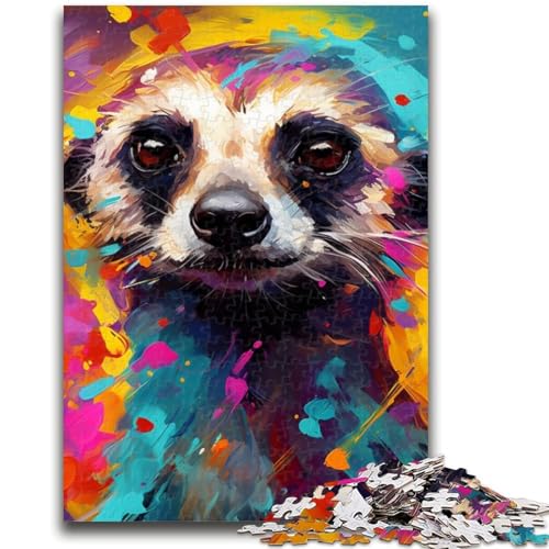 Puzzle für Erwachsene, 1000 Erdmännchen-Puzzles für Teenager, anspruchsvolles Spiel, ganze Familie (50x75cm) von GKJPOXZJ