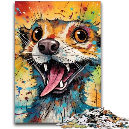 Puzzle für Erwachsene, 1000 Erdmännchen-Puzzles für Teenager, anspruchsvolles Spiel, ganze Familie (50x75cm) von GKJPOXZJ