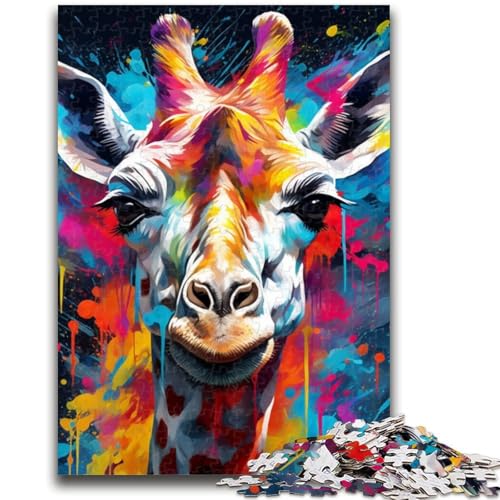 Puzzle für Erwachsene, 1000 Giraffen-Puzzles für Teenager, anspruchsvolles Spiel, ganze Familie (26x38cm) von GKJPOXZJ