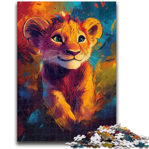 Puzzle für Erwachsene, 1000 Löwenjunges, lustige Spiele, jedes Teil ist einzigartig – anspruchsvolles Familienspiel (50x75cm) von GKJPOXZJ