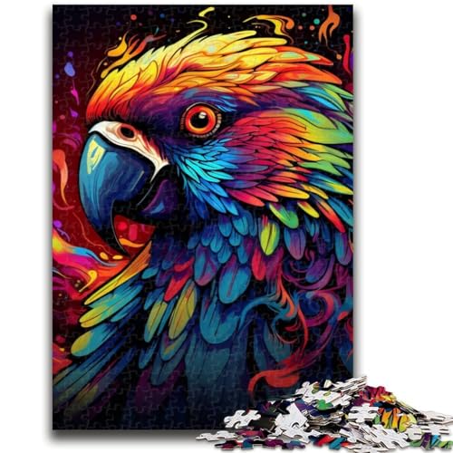 Puzzle für Erwachsene, 1000 Papageien-Puzzles für Teenager, anspruchsvolles Spielspielzeug, Wanddekoration, einzigartige Geburtstags (26x38cm) von GKJPOXZJ