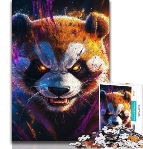 Puzzle für Erwachsene, 1000 Puzzles, Flammenpanda, anspruchsvolles Spiel und Lernspiel für die ganze Familie zum Geburtstag, Weihnachten, 38x26cm von GKJPOXZJ