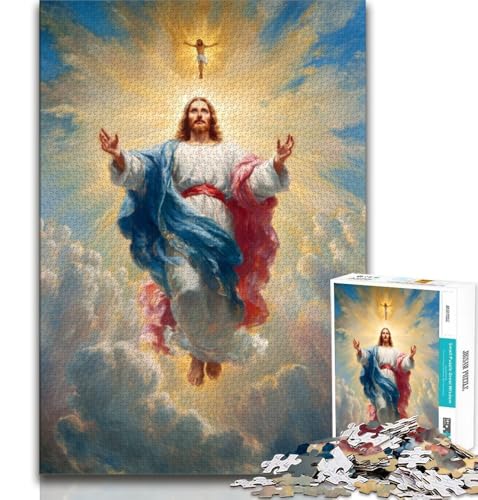 Puzzle für Erwachsene, 1000 Puzzles, Jesus, anspruchsvolles Spiel und Lernspiel für die ganze Familie zum Geburtstag, Weihnachten, 38x26cm von GKJPOXZJ