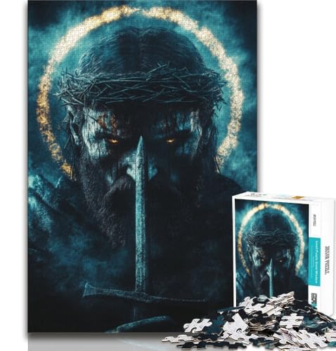 Puzzle für Erwachsene, 1000 Puzzles, Jesus, anspruchsvolles Spiel und Lernspiel für die ganze Familie zum Geburtstag, Weihnachten, 38x26cm von GKJPOXZJ