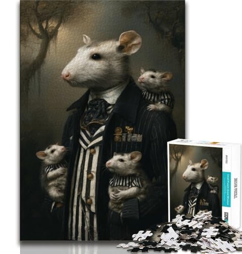 Puzzle für Erwachsene, 1000 Puzzles, Mauskönig, anspruchsvolles Spiel und Lernspiel für die ganze Familie zum Geburtstag, Weihnachten, 38x26cm Puzzle für Erwachsene, 1000 Puzzles, Mauskönig, anspruchsvolles Spiel und Lernspiel für die ganze Familie zum Geburtstag, Weihnachten, 38x26cm von GKJPOXZJ