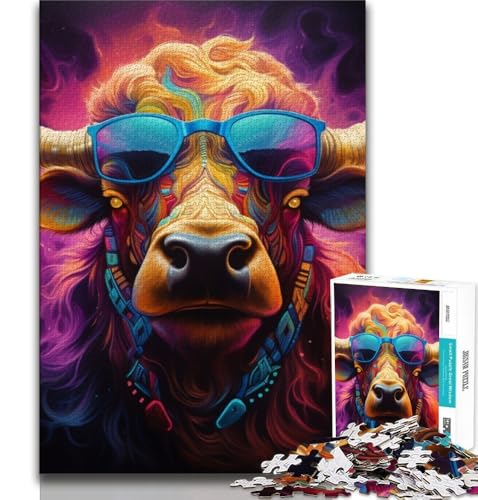 Puzzle für Erwachsene, 1000 Puzzles, Tierbüffel, anspruchsvolles Spiel und Lernspiel für die ganze Familie zum Geburtstag, Weihnachten, 38x26cm Puzzle für Erwachsene, 1000 Puzzles, Tierbüffel, anspruchsvolles Spiel und Lernspiel für die ganze Familie zum Geburtstag, Weihnachten, 38x26cm von GKJPOXZJ